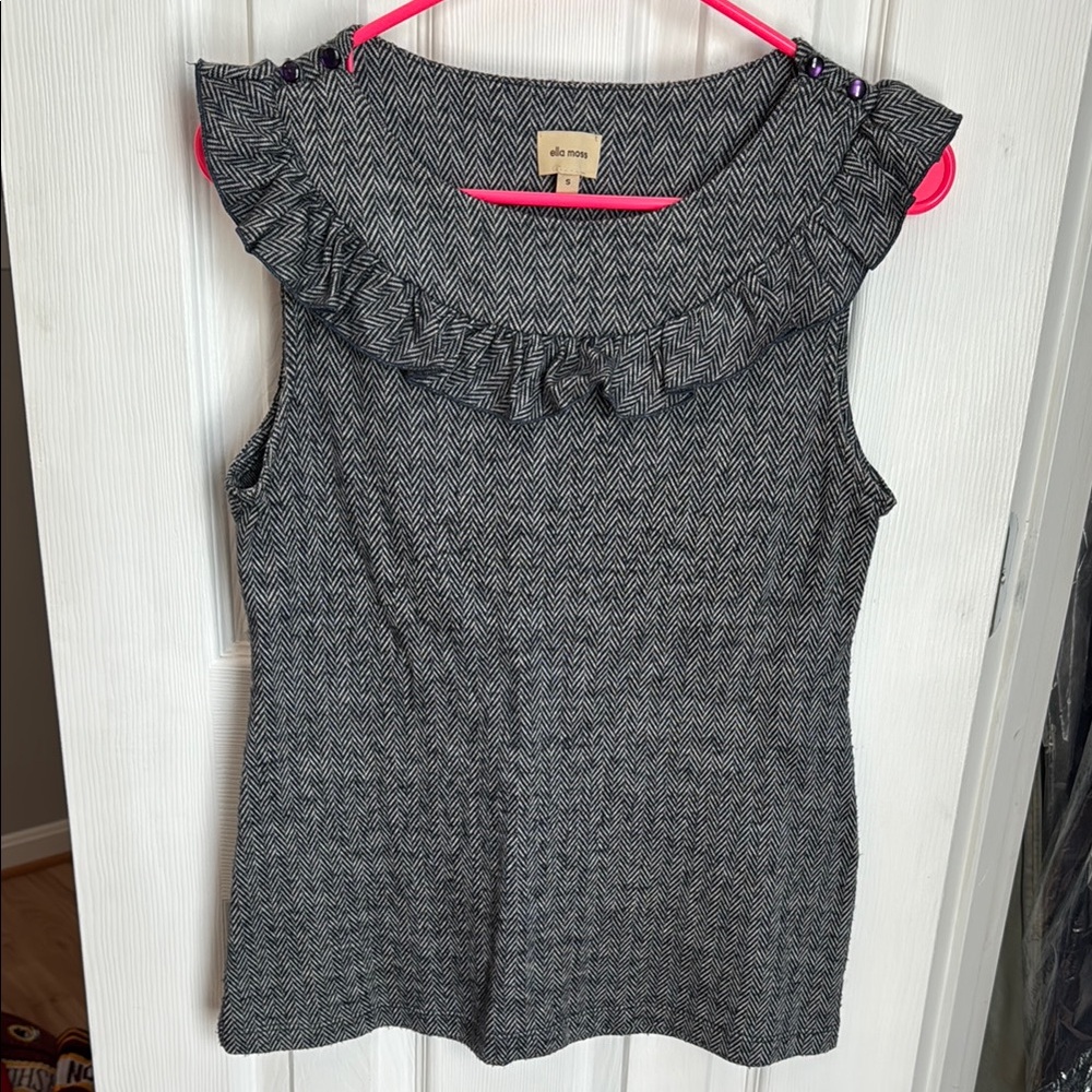 Ella Moss Herringbone Blouse